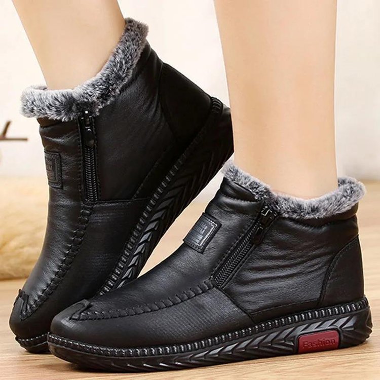 Sapatos femininos de algodão grosso para outono e inverno 2025