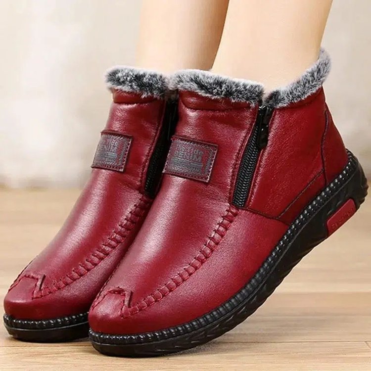 Sapatos femininos de algodão grosso para outono e inverno 2025