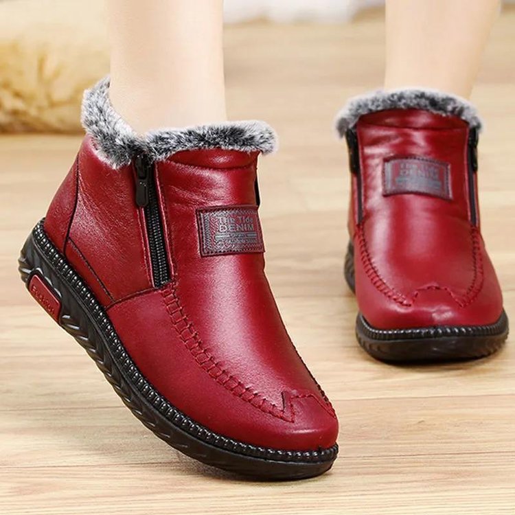 Sapatos femininos de algodão grosso para outono e inverno 2025